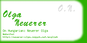 olga neuerer business card